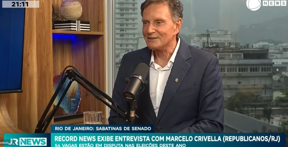 Capa de Eleições 2026: Record News exibe entrevista com Marcelo Crivella (Republicanos/RJ)